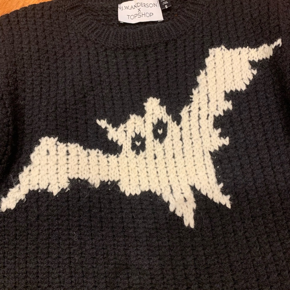 JW Anderson x Topshop Wool Blend Bat Sweater RARE S - Picture 5 of 8